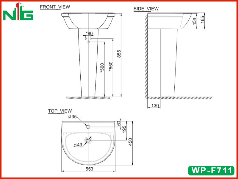 ban-ve-ky-thuat-chan-lavabo-treo-tuong-american-standard-wp-f711