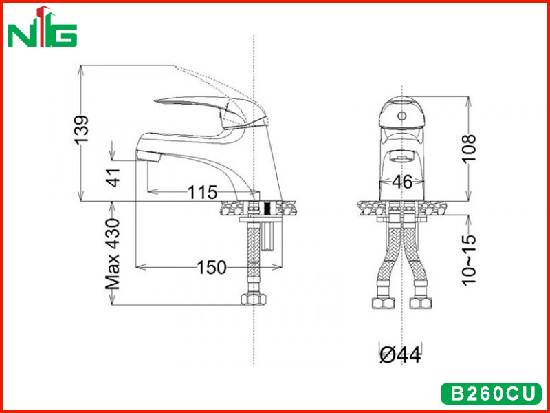 ban-ve-ky-thuat-voi-lavabo-nong-lanh-caesar-B260CU