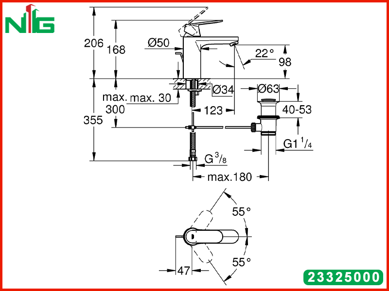 ban-ve-ky-thuat-voi-lavabo-nong-lanh-grohe-eurosmart-cosmopolitan-23325000