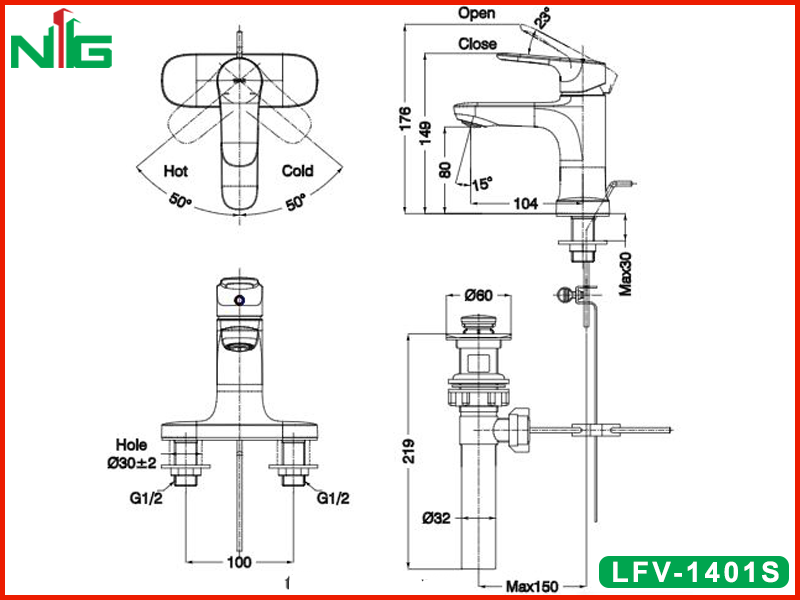 ban-ve-ky-thuat-voi-lavabo-nong-lanh-inax-lfv-1401s