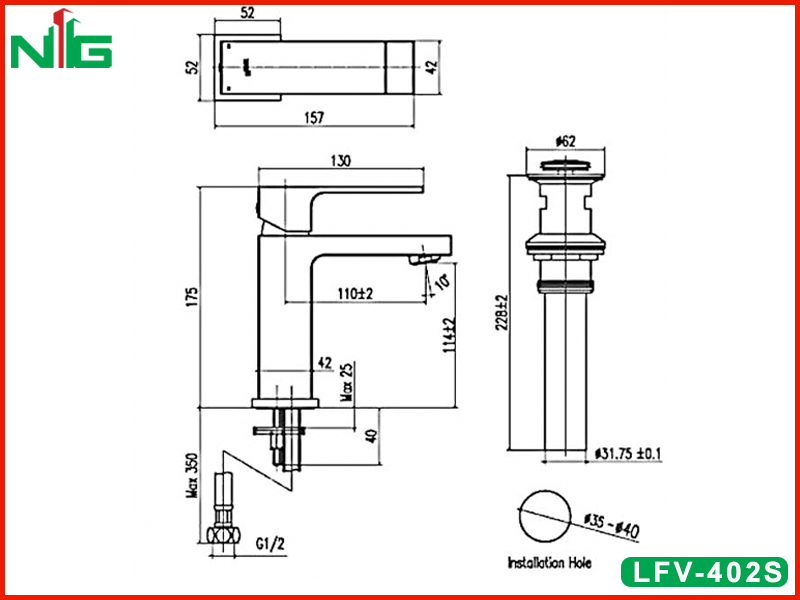 ban-ve-ky-thuat-voi-lavabo-nong-lanh-inax-lfv-402s