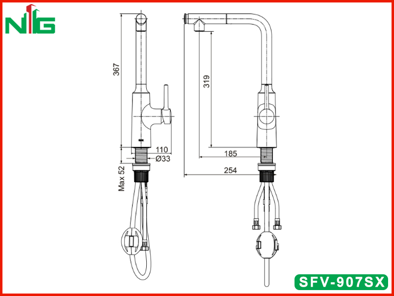 ban-ve-ky-thuat-voi-rua-bat-nong-lanh-inax-SFV-907SX